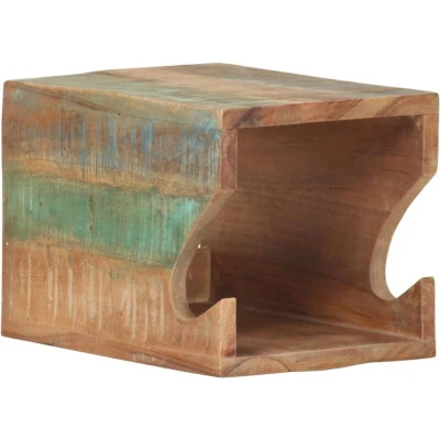 Image of vidaXL Wall Mounted Bicycle Rack 35x25x25 cm Solid Reclaimed Wood