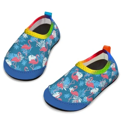 Image of Yorgou Baby Boys Girls Water Shoes Toddler Beach Barefoot Aqua Socks Non Slip for Pool
