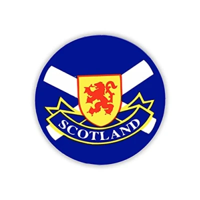 Image of Scotland Scottish Decal Car Sticker Saltire Thistle (Scotland Roundall)