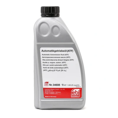 Image of MerconSP Automatic Transmission Fluid FEBI BILSTEIN 34608 ATF II 1l yellow BMW: 3 Coupe, 5 Saloon, X5, FORD: Focus 2, KUGA Galaxy Mk3 MPV