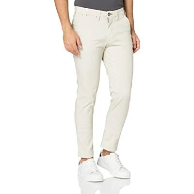 Image of SELECTED HOMME Men&#039;s Slhslim Miles Flex Chino Pants W Noos, Moonstruck, 29 W/32 L