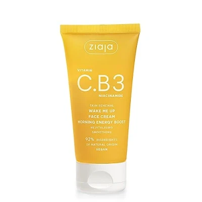 Image of Ziaja Vitamin C.B3 Niacynamide Poranny Zastrzyk Energii Rewitalizujący Krem na Dzień Vegan 50ml