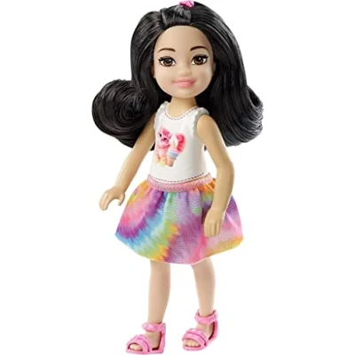 Image of Barbie Club Chelsea Doll Brunette with Kitty Top