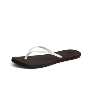 Image of Reef Women&#039;s Bliss Nights Flip Flop, Brown White, 8 UK