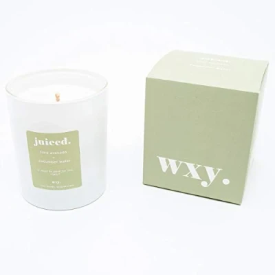 Image of WXY juiced. scented candle, Lime Avocado &amp; Cucumber Water