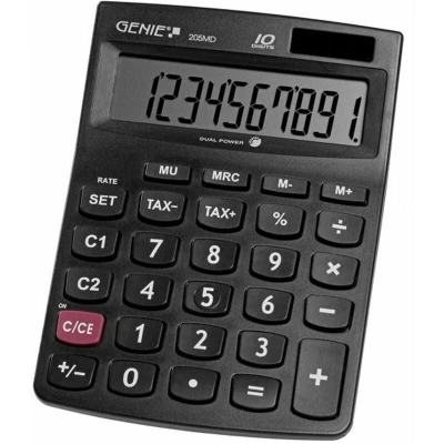 Image of Valuex 205MD 10 Digit Desktop Calculator Black