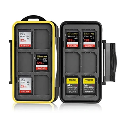 Image of Ares Foto Memory Card Case (Water Resistant) for 12 x SD Cards
