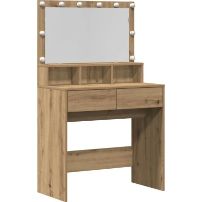Image of vidaXL Dressing Table Artisan oak Particle board