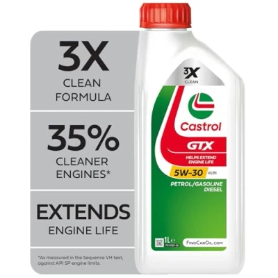 Image of Castrol GTX 5W 30 A5/B5 Engine Oil 1L, White
