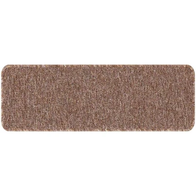 Image of vidaXL Stair Mats with Latex Backing Brown 25x60 cm
