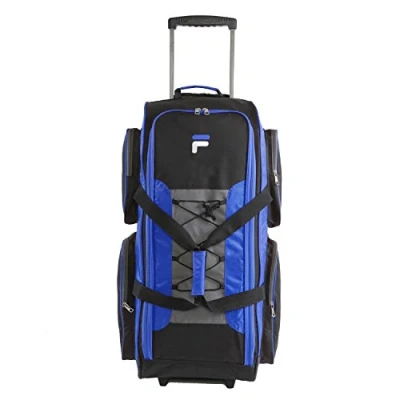 Image of Fila 32&quot; Large Lightweight Rolling Duffel Bag, Blue, One Size