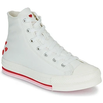 Image of Converse Chuck Taylor ALL STAR EVA LIFT Unisex Hightop trainers for kids, Size: 5.5, Vintage white/red/light jellyfish jitter Textile