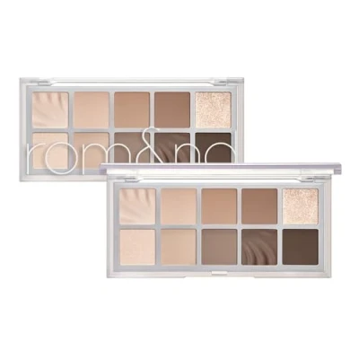 Image of rom&amp;nd Better Than Paletteㅣ10 Blendable ShadesㅣLong Lasting and Neutral Eyeshadow PaletteㅣHigh Pigmented Smooth, Matte, Glitter, Shimmer Eye Makeupㅣ (12 SANDED BREEZE GARDEN)