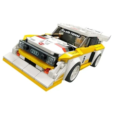Image of LEGO 76897 Speed Champions Audi Sport quattro S1 Racer Toy, with Racing Driver Minifigure, Race Cars Building Sets