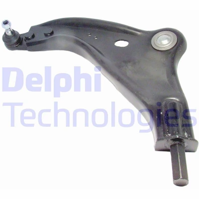 Image of 31126772301 Suspension Arm DELPHI TC2330 with ball joint Trailing Sheet Steel MINI: Hatchback, Clubman, Convertible