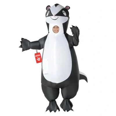 Image of Morph Inflatable Skunk Costume Kids, Funny Halloween Blow Up Kids Costumes One Size