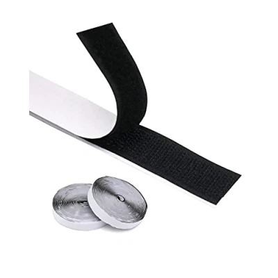 Image of QWORK® Tape Self Adhesive, Double Sided Tape, 20mm X 8m, Hook and Loop for Photo Frames, Carpets, Window Screens