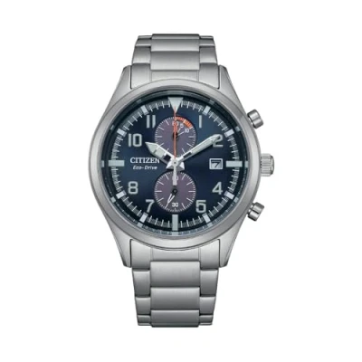 Image of Citizen Men Chronograph Japanese Quartz Watch with Stainless Steel Strap CA7028 81L