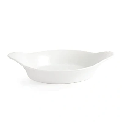 Image of Olympia Whiteware Round Eared Dishes 220mm Porcelain Serving Plates 6pc