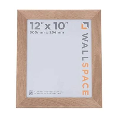 Image of Wall Space Wide 12x10 OAK frame photo inch 12 x 10 SOLID Picture Frames Every Wooden 10x12 is made from WOOD with REAL GLASS