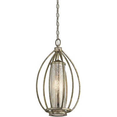 Image of Rosalie 1 Light Ceiling Pendant Gold, E27