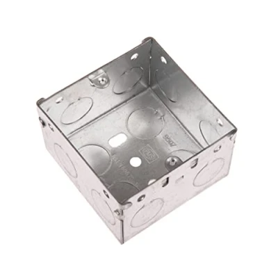 Image of CDL Micro 1 Gang Metal Flush Mounting Back Box 47mm Depth Silver