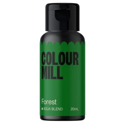 Image of Colour Mill Aqua Blend Food Colouring Liquid Forest Edible Paint for Royal Icing, Macarons, Meringue, Fondant, Jellies, Beverages and More 20 ml