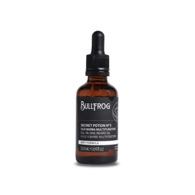 Image of Bullfrog All In One Secret Potion No.3 Beard Oil 50ml Softening Hydrating Nourishing