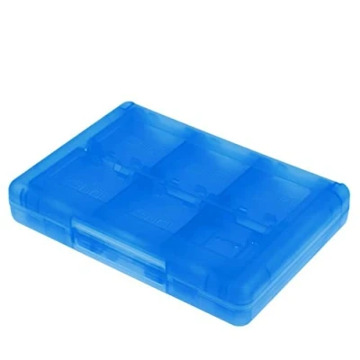 Image of Game Card Storage Case Box,28 in 1 Holder Cartridge Carrying Organizer For 3DS/3DS/DSi/DSi XL/DSi LL/DS/DS Lite (blue)