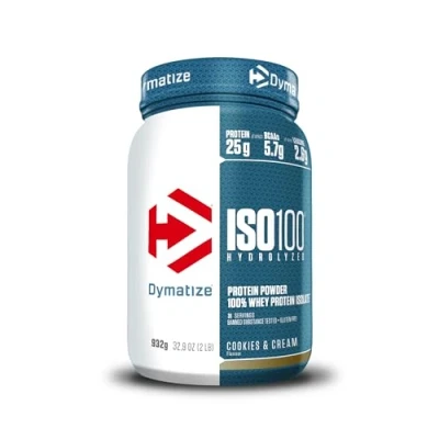Image of Dymatize ISO 100 Hydrolyzed Cookies and Cream 932g Whey Protein Hydrolysat + Isolat Powder