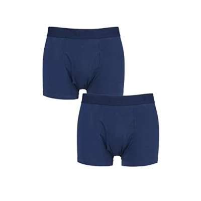 Image of 2 Pair Navy Plain Trunks Men&#039;s XXX Large Farah
