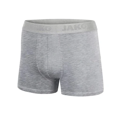 Image of JAKO Men&#039;s Premium Boxer Shorts, Pack of 2, Grey Marl, XXL