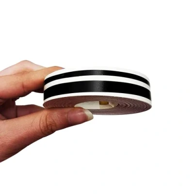 Image of 4R Quattroerre.it 10510 Trim Stripes Double Adhesive Strips for Cars, Black, 11 mm x 10 mt
