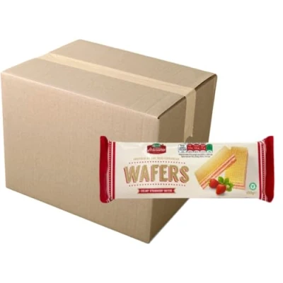Image of Bello Artizano Cream Wafers Suitable for Vegetarian 100g X8 FabFinds Mug (Creamy Strawberry, 20 Pack)