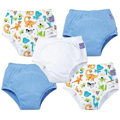 Image of Bambino Mio, Reusable Potty Training Pants for Boys and Girls, 5 Pack (Mixed Boy Dino, 3+ Years)