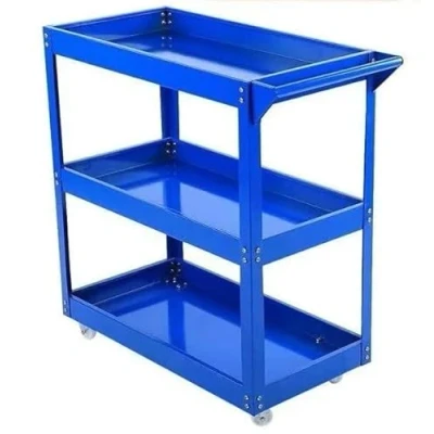 Image of 3 Tier Heavy Duty Garage Mechanic Trolley Service Tool Cart 200kg