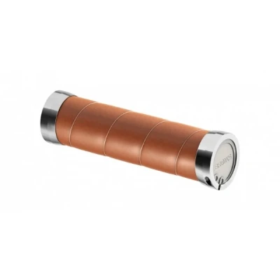 Image of Brooks Slender Leather Grips (130 + 130 mm) Honey New22 Unisex Adult Handlebar, Gold, Standard