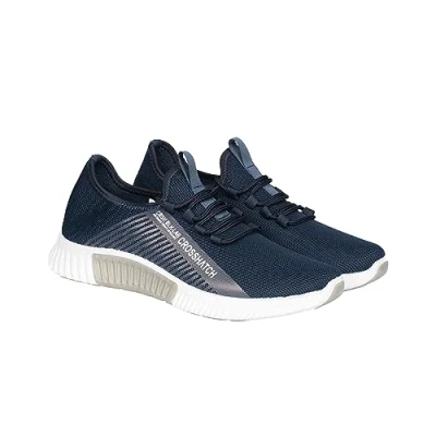 Image of Crosshatch Men&#039;s Rideout Trainers (Navy Nimbus, Numeric_9)