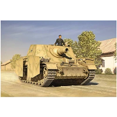 Image of Hobbyboss 1:35 Scale German SturmPanzer IV earlySd Kfz166 Brummbar Model Kit (Grey)