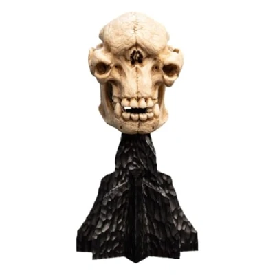 Image of Weta Lord of the Rings Mini Statue Skull a Cave Troll 21 cm