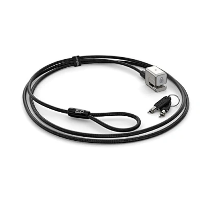 Image of Kensington Laptop Lock Keyed Cable for Surface Pro with Non Invasive Locking Technology, Strong Head and Carbon Steel 1.8 m Length (K62044WW), Silver
