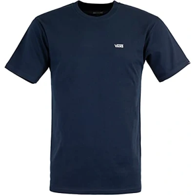 Image of Vans Left Chest Logo Men&#039;s T Shirt, Navy/White, M