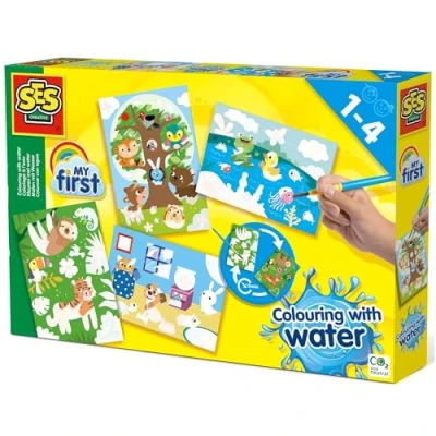 Image of SES Creative 14456 Colouring with Water Hidden Animals