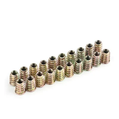 Image of 20pcs M8 Wire Nuts Threaded Hex Drive Head Furniture Socket Screw Zinc Alloy for Wood Insert Assortment Kit(M8*20)