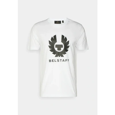 Image of Belstaff Phoenix Print Tshirt, Men&#039;s, Size: Medium, White