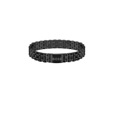 Image of BOSS OWAN Bracelet, Men&#039;s, Size: One Size, Black