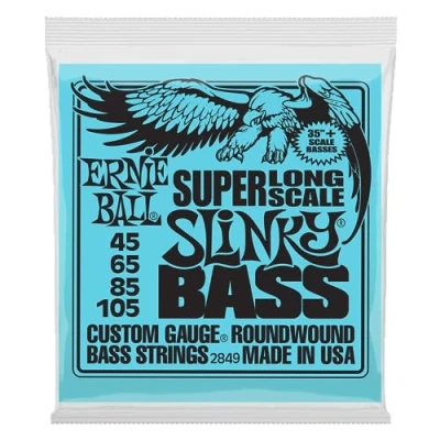 Image of Ernie Ball Super Long Scale Slinky Electric Bass Strings 45 105 Gauge