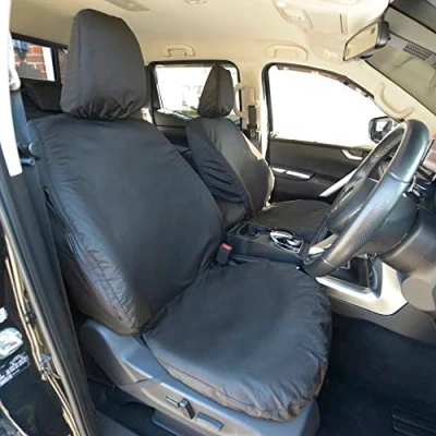 Image of UK Custom Covers SC383B Tailored Heavy Duty Waterproof Front Seat Black To Fit Mercedes Benz X Class 2017 Onwards