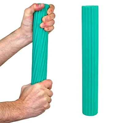 Image of CanDo Hand exerciser Twist n Bend finger strengthener CanDo, Flexible exercise stick, training green (medium) 12&quot;, 10 1513