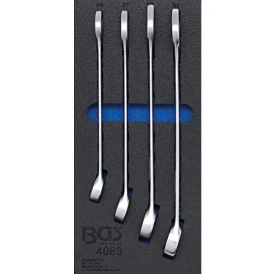 Image of BGS 4083 Tool Tray 1/3: Combination Spanner Set 24 32 mm 4 pcs.